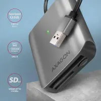 Axagon CRE-S3 External card reader USB-A 3.2 Gen 1 3-slot & lun SD/microSD/CF kaardilugeja USB 3.2 Gen 1 (3.1 Gen 1) Type-A Hall – pilt 7