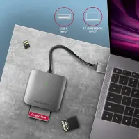 Axagon CRE-S3 External card reader USB-A 3.2 Gen 1 3-slot & lun SD/microSD/CF kaardilugeja USB 3.2 Gen 1 (3.1 Gen 1) Type-A Hall – pilt 9