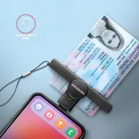 Axagon CRE-SMPC USB-C Smart card/ID card PocketReader kiipkaardilugeja Hoonesisene USB tüüp-C Must – pilt 13
