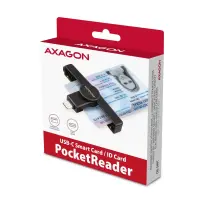 Axagon CRE-SMPC USB-C Smart card/ID card PocketReader kiipkaardilugeja Hoonesisene USB tüüp-C Must – pilt 17