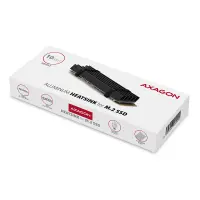 Axagon CLR-M2L10 arvuti jahutussüsteem M.2 NVMe SSD, SSD-draiv Kütteseade/radiaator Must 1 tk – pilt 15