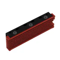 Axagon CLR-M2 arvuti jahutussüsteem M.2 NVMe SSD, SSD-draiv Kütteseade/radiaator Must, Punane 1 tk – pilt 5