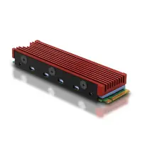 Axagon CLR-M2 arvuti jahutussüsteem M.2 NVMe SSD, SSD-draiv Kütteseade/radiaator Must, Punane 1 tk – pilt 27