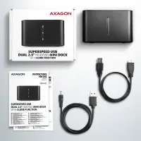 Axagon ADSA-D25 HDD/SSD dokkimisjaam USB 3.2 Gen 1 (3.1 Gen 1) Type micro-B Must – pilt 11