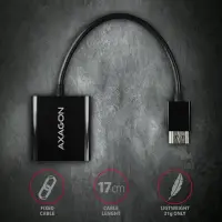 Axagon RVH-VGAN videokaabliadapter 0,15 m HDMI tüüp A (Standard) VGA (D-Sub) Must – pilt 3