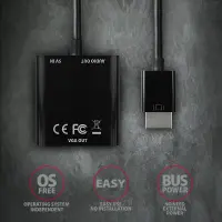 Axagon RVH-VGAN videokaabliadapter 0,15 m HDMI tüüp A (Standard) VGA (D-Sub) Must – pilt 13