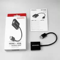 Axagon RVH-VGAN videokaabliadapter 0,15 m HDMI tüüp A (Standard) VGA (D-Sub) Must – pilt 18