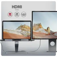 Axagon HMC-STND sülearvuti raam & alus Hõbe 43,9 cm (17.3")