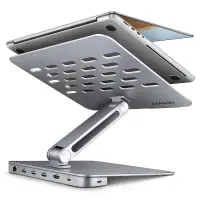 Axagon HMC-STND sülearvuti raam & alus Hõbe 43,9 cm (17.3") – pilt 7