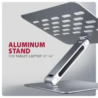 Axagon STND-LQ sülearvuti raam & alus Sülearvuti ja tahvelarvuti alus Hall 43,9 cm (17.3") – pilt 6