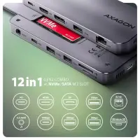 Axagon HMC-12GM2 sülearvuti dokk ja pordireplikaator Juhtmega ühendatud USB 3.2 Gen 2 (3.1 Gen 2) Type-C Hall – pilt 22