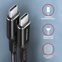 Axagon BUCM-CM20AB USB-kaabel USB 2.0 2 m USB C 0,48 Gbit/s 60 W Must – pilt 13