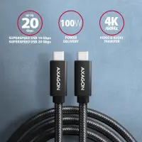 Axagon BUCM32-CM05AB USB-kaabel USB 3.2 Gen 2x2 0,5 m USB C 20 Gbit/s 100 W Must – pilt 15