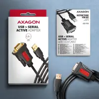 Axagon ADS-1PSN USB-A 2.0 - serial RS-232 DB9-M Prolific adapter cable 1.5m - Adapter - Digital/Daten järjestikkaabel Must 1,5 m USB tüüp A – pilt 10