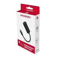 Axagon HUE-M1C jaotur USB 3.2 Gen 1 (3.1 Gen 1) Type-C 5000 Mbit/s Must – pilt 6