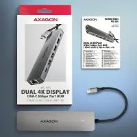 Axagon HMC-7HX2 sülearvuti dokk ja pordireplikaator Juhtmega ühendatud USB 3.2 Gen 1 (3.1 Gen 1) Type-C Hall – pilt 25