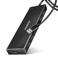 Axagon HUE-F7A 7x USB 3.2 Gen 1 ALU FLAT hub micro power IN 1m USB-A USB 3.2 Gen 1 (3.1 Gen 1) Type-A 5000 Mbit/s Must – pilt 2