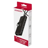 Axagon HUE-F7A 7x USB 3.2 Gen 1 ALU FLAT hub micro power IN 1m USB-A USB 3.2 Gen 1 (3.1 Gen 1) Type-A 5000 Mbit/s Must – pilt 9