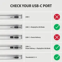 Axagon RVC-DPC videokaabliadapter 1,8 m USB tüüp-C DisplayPort Must – pilt 7