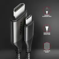 Axagon RVC-HI2MC videokaabliadapter 1,8 m USB tüüp-C HDMI Must – pilt 21