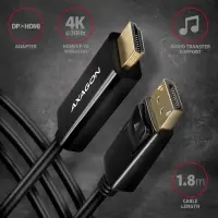 Axagon RVD-HI14C2 videokaabliadapter 1,8 m HDMI tüüp A (Standard) DisplayPort Must – pilt 12
