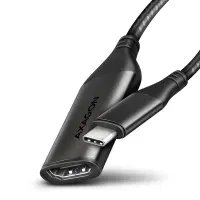 Axagon RVC-HI2M videokaabliadapter 0,25 m USB tüüp-C HDMI Must