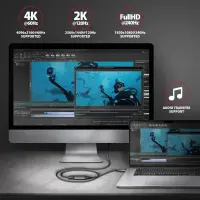 Axagon RVC-HI2M videokaabliadapter 0,25 m USB tüüp-C HDMI Must – pilt 21