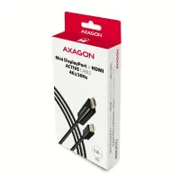 Axagon RVDM-HI14C2 Mini-DisplayPort zu HDMI Adapterkabel 4K/30 Hz 180 cm lang - Kabel - Digital/Display/Video 1,8 m Mini DisplayPort Must