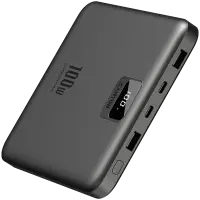 CANYON power bank PB-2008 LED FLAT 20000 mAh PD100W QC3.0 Dark Grey
