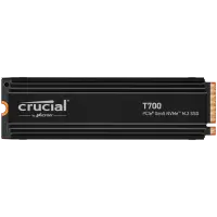 Crucial T700 1TB PCIe Gen5 NVMe M.2 SSD with heatsink