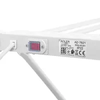 Adler | Foldable electric clothes drying rack | AD 7821 | 220 W | Silver/White – pilt 4