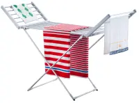 Adler | Foldable electric clothes drying rack | AD 7821 | 220 W | Silver/White