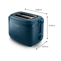 Philips | Toaster | HD2511/70 3000 series | Power 830 W | Number of slots 2 | Housing material Plastic – pilt 6