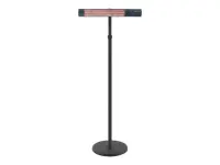 TunaBone Electric Standing Patio Heater, Single carbon golden tube | TB2580ST-01 | Patio heater | 2500 W | Black