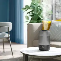 Philips | Humidifier | HU1510/03 Series 1000 | 19.6 W | Water tank capacity 3 L | Suitable for rooms up to 41 m² | Ultrasonic | Humidification capacity 275 ml/hr | Grey/Silver – pilt 5