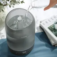 Philips | Humidifier | HU1510/03 Series 1000 | 19.6 W | Water tank capacity 3 L | Suitable for rooms up to 41 m² | Ultrasonic | Humidification capacity 275 ml/hr | Grey/Silver – pilt 14