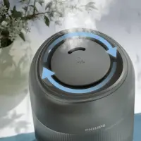 Philips | Humidifier | HU1510/03 Series 1000 | 19.6 W | Water tank capacity 3 L | Suitable for rooms up to 41 m² | Ultrasonic | Humidification capacity 275 ml/hr | Grey/Silver – pilt 15