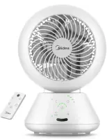 Midea Fan | MDF24JRW TurboForce | Table Fan | White | Number of speeds 5 | Oscillation | Remote control