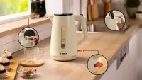 Bosch Kettle | TWK1M127 | Electric | 2400 W | 1.7 L | Plastic | Cream – pilt 6