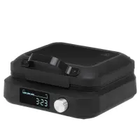 Adler Waffle Maker with LED Display | AD 3087 | 2200 W | Number of pastry 2 | Belgium | Black