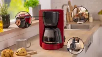 Bosch Coffee Maker | TKA2M114 MyMoment | Drip | 1200 W | Red – pilt 6
