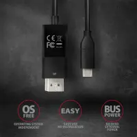 AXAGON Active cable | USB-C to DisplayPort | 1.8 m – pilt 23