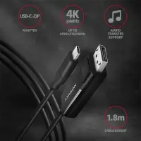 AXAGON Active cable | USB-C to DisplayPort | 1.8 m – pilt 26