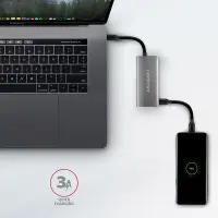 Axagon HMC-4G2 jaotur USB 3.2 Gen 2 (3.1 Gen 2) Type-C 10000 Mbit/s Hall – pilt 14