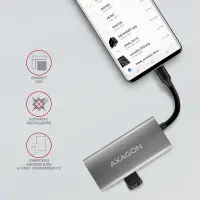 Axagon HMC-4G2 jaotur USB 3.2 Gen 2 (3.1 Gen 2) Type-C 10000 Mbit/s Hall – pilt 20