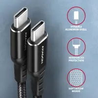 AXAGON | Data and charging cable, 2 m | BUCM-CM20AB | USB Type C to USB Type C