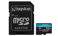 Kingston | Canvas Go! Plus | 512 GB | microSD | Flash memory class Class 10, UHS-I, U3, V30, A2