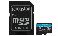 Kingston | Canvas Go! Plus | 64 GB | SD | Flash memory class Class 10, UHS-I, U3, V30, A2