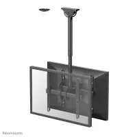 Neomounts NM-C440DBLACK Dual monitor/TV mount ceiling | Adjustable Height, Rotate, Tilt, Swivel | 32-60 " | Maximum weight (capacity) 45 kg | Black