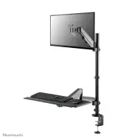 Neomounts Desk Mount | DS90-325BL1 Sit-stand workstation desk | Adjustable Height, Rotate, Tilt, Swivel | 17-32 " | Maximum weight (capacity) 9 kg | Black